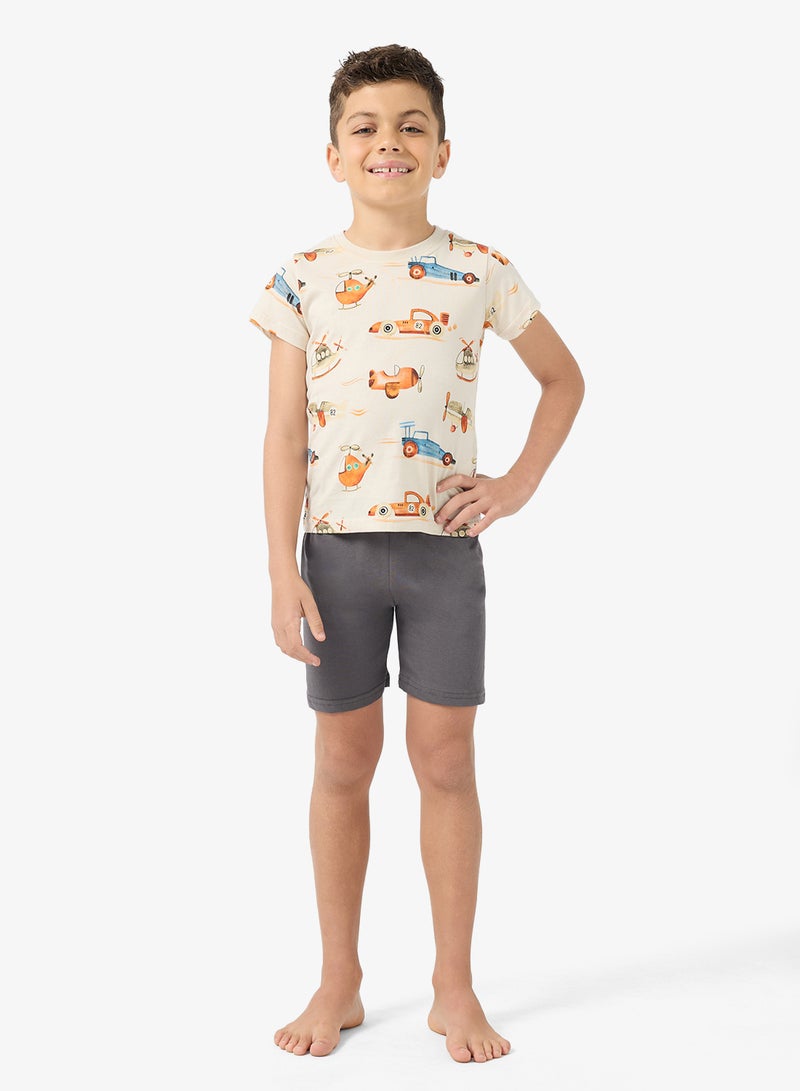 Pinata Car Print Tshirt Short Set - Image 5